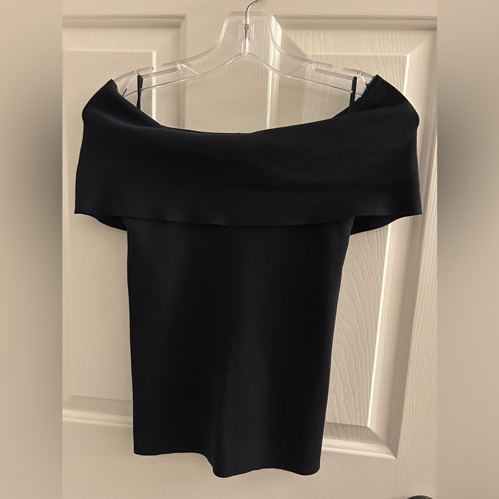 Lauren Ralph Lauren Women’s Off Shoulder Sweater PS P Black